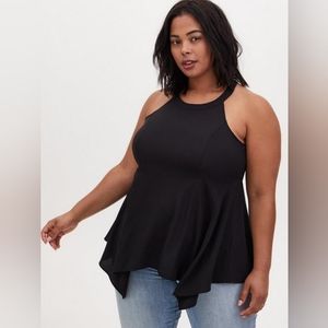 Torrid Black Handkerchief Goddess Tank - Size 2
